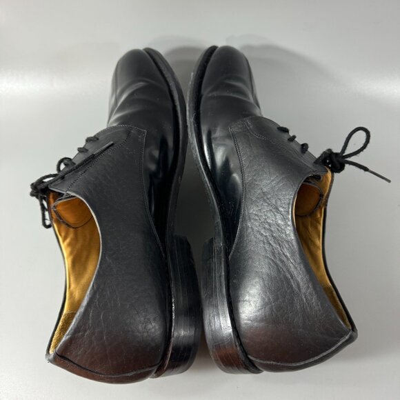 Tauer & Johnson Two-tone Black Leather Men's Derby Dress Shoes, Size 12 E - Picture 7 of 14